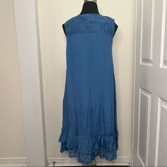Periwinkle Boho Loose Relaxed Fit Boho Dress Size Large - Picture 5 of 16